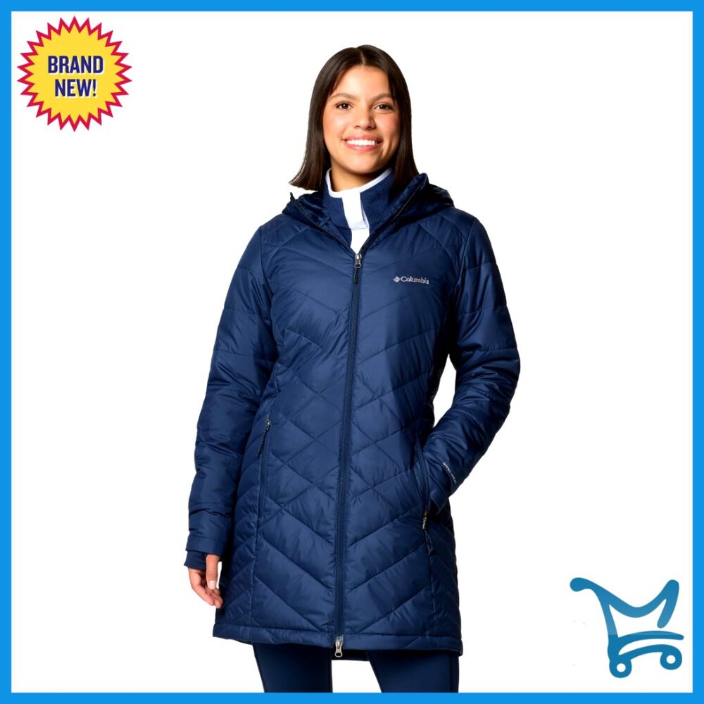 Long Hooded Jacket Water Resistant Classic Fit Thumb Holes Fleece Lined